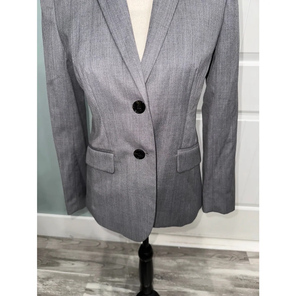 J. Crew Women’s Grey wool blend blazer jacket size 2P
